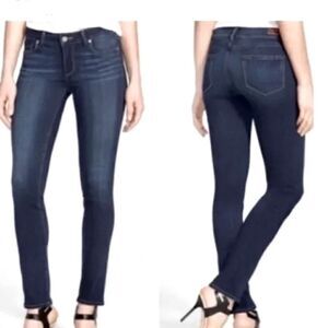 Paige Jeans Paige Distressed Dark Wash Skyline Ankle Peg Skinny Jeans Sz 26